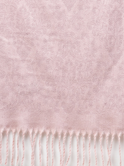 MAFADENY WINTER WRAP PINK STOLE - COZY COMFORT IN SUBTLE ELEGANCE