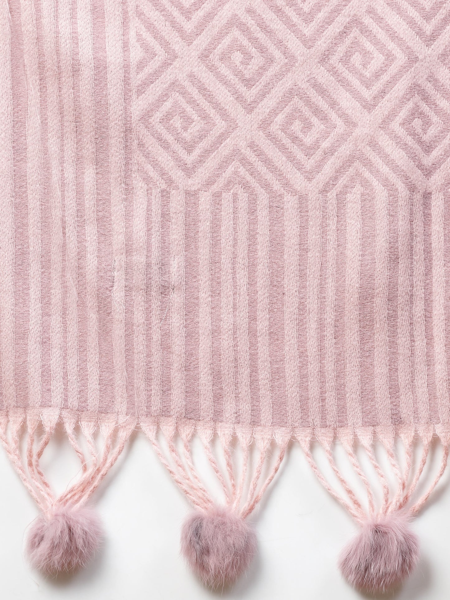 MAFADENY WINTER WRAP PINK STOLE - COZY COMFORT IN SUBTLE ELEGANCE