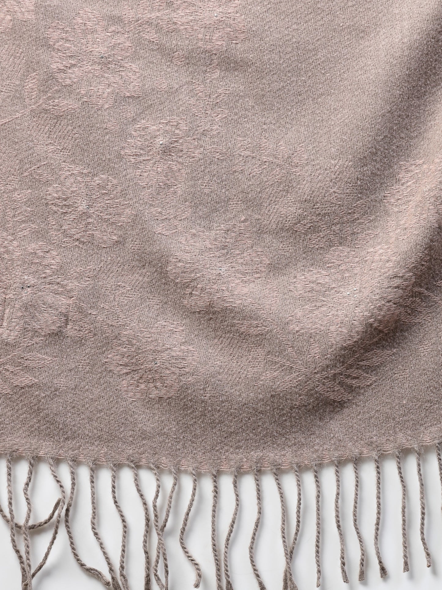 MAFADENY WINTER WRAP PEACH STOLE - COZY COMFORT IN SUBTLE ELEGANCE