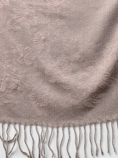 MAFADENY WINTER WRAP PEACH STOLE - COZY COMFORT IN SUBTLE ELEGANCE