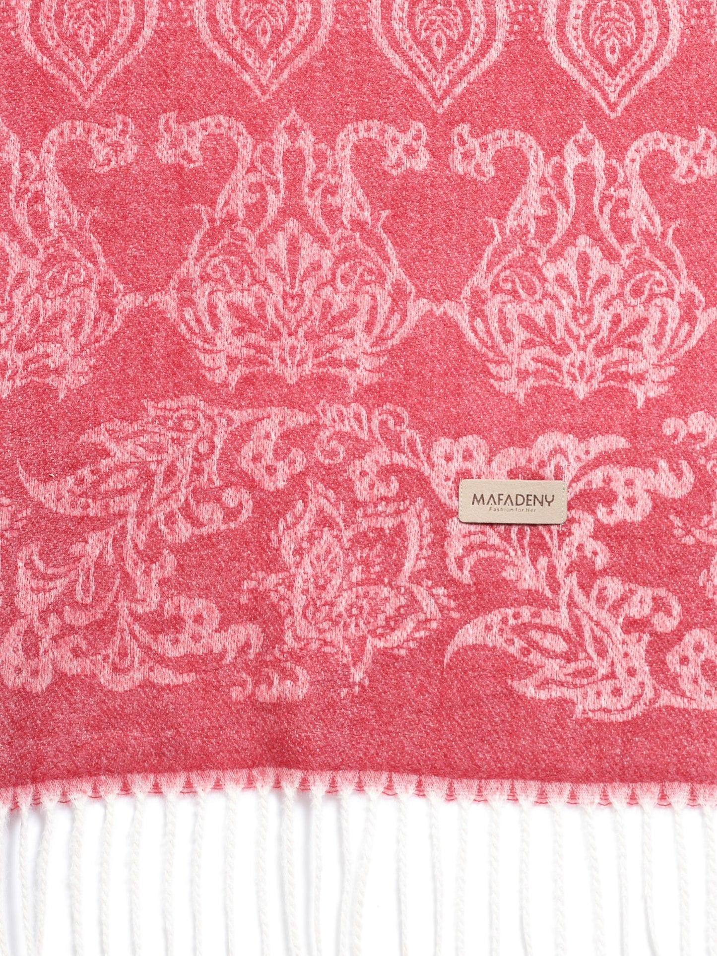 MAFADENY WINTER WRAP PINK STOLE - COZY COMFORT IN SUBTLE ELEGANCE