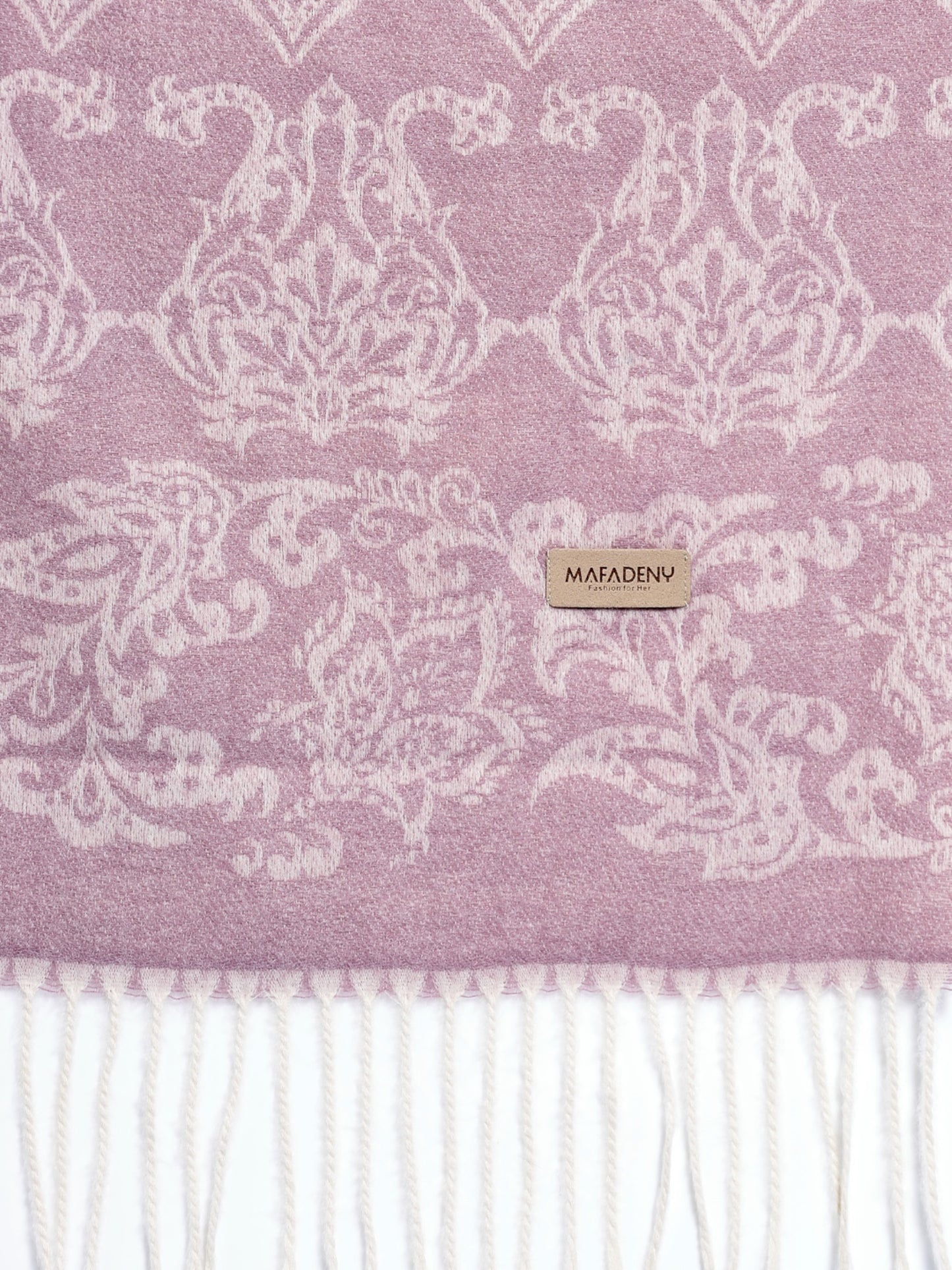 MAFADENY WINTER WRAP PURPLE STOLE - COZY COMFORT IN SUBTLE ELEGANCE