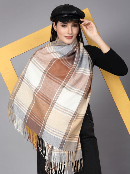 MAFADENY WINTER WRAP FAWN STOLE - COZY COMFORT IN SUBTLE ELEGANCE