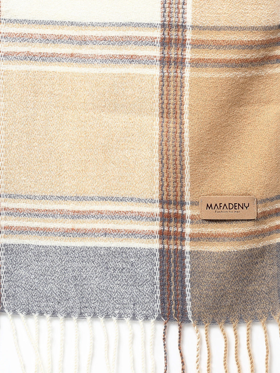 MAFADENY WINTER WRAP FAWN STOLE - COZY COMFORT IN SUBTLE ELEGANCE