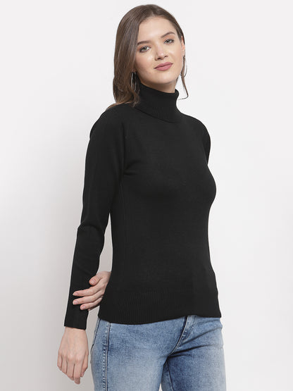 Mafadeny Winter Wear Black Warmed Pullover