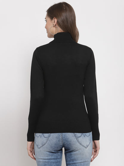 Mafadeny Winter Wear Black Warmed Pullover