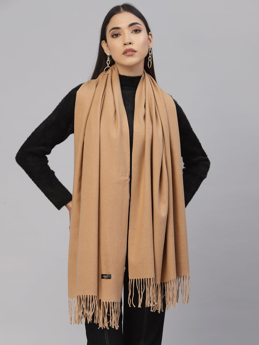 Mafadeny Women Brown Stole