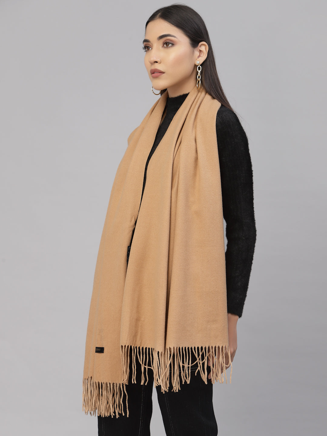 Mafadeny Women Brown Stole