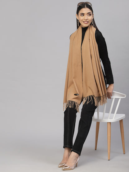 Mafadeny Women Brown Stole