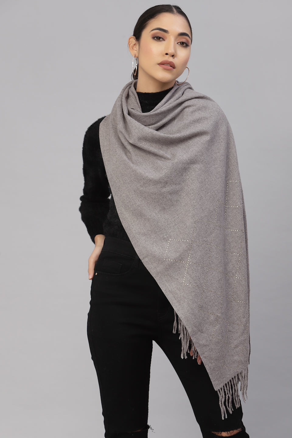 Mafadeny Woven Design Stole