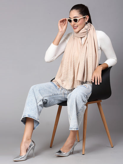 MAFADENY WINTER WRAP FAWN STOLE - COZY COMFORT IN SUBTLE ELEGANCE