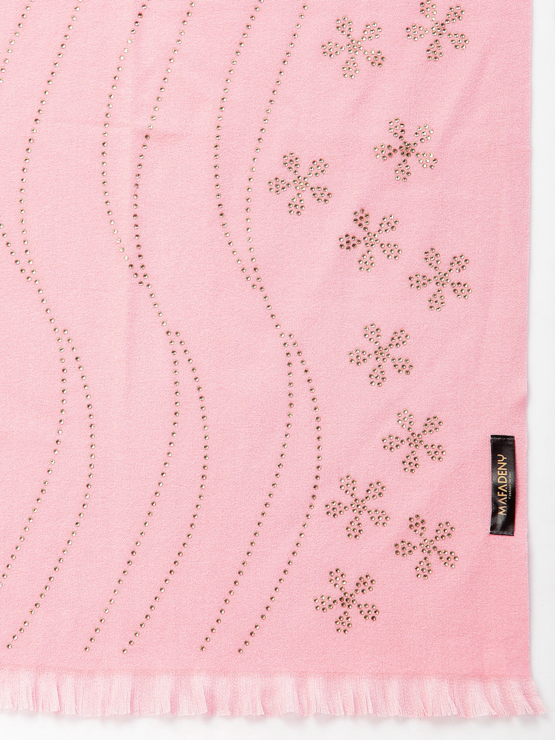 Mafadeny Women Pink Stole