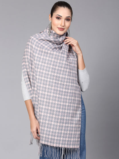 MAFADENY WINTER WRAP PEACH STOLE - COZY COMFORT IN SUBTLE ELEGANCE