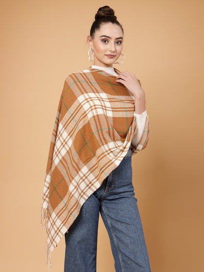 MAFADENY WINTER WRAP RUST STOLE - COZY COMFORT IN SUBTLE ELEGANCE