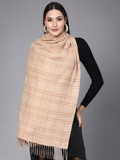 MAFADENY WINTER WRAP FAWN STOLE - COZY COMFORT IN SUBTLE ELEGANCE