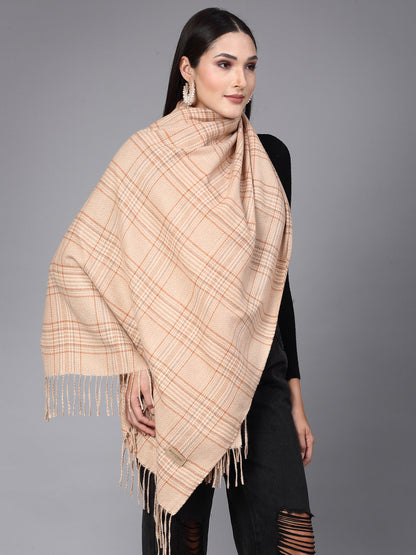 MAFADENY WINTER WRAP FAWN STOLE - COZY COMFORT IN SUBTLE ELEGANCE