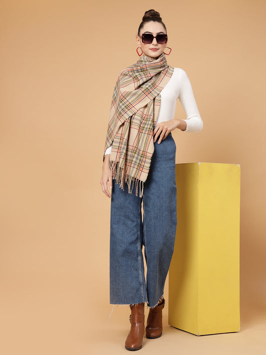 MAFADENY WINTER WRAP FAWN STOLE - COZY COMFORT IN SUBTLE ELEGANCE