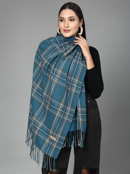 MAFADENY WINTER WRAP PEACOCK STOLE - COZY COMFORT IN SUBTLE ELEGANCE