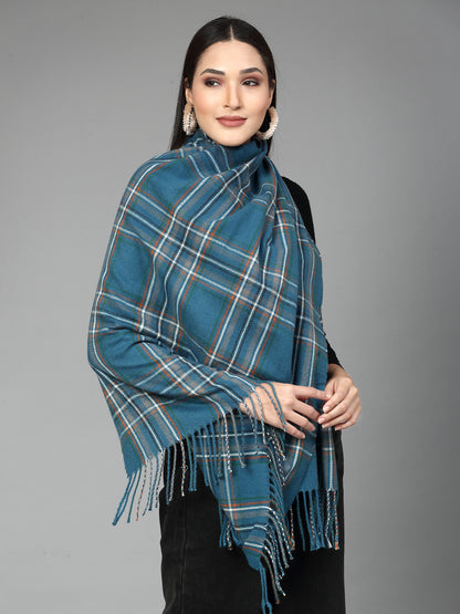 MAFADENY WINTER WRAP PEACOCK STOLE - COZY COMFORT IN SUBTLE ELEGANCE