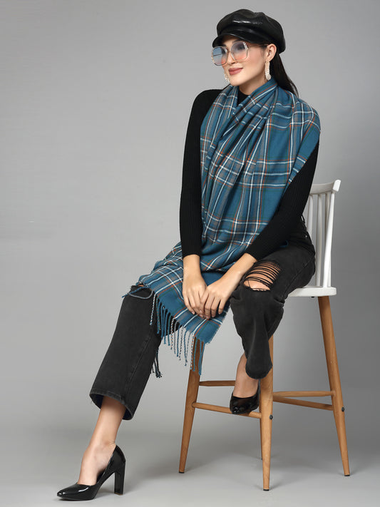 MAFADENY WINTER WRAP PEACOCK STOLE - COZY COMFORT IN SUBTLE ELEGANCE