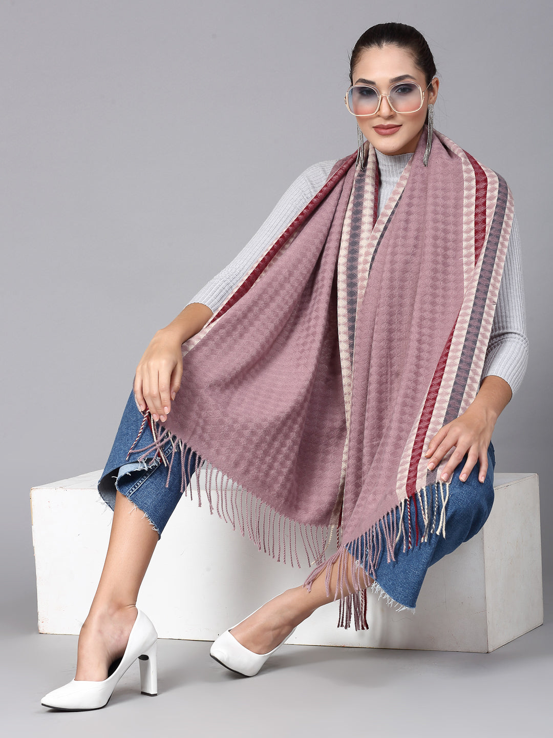 MAFADENY WINTER WRAP ONION STOLE - COZY COMFORT IN SUBTLE ELEGANCE