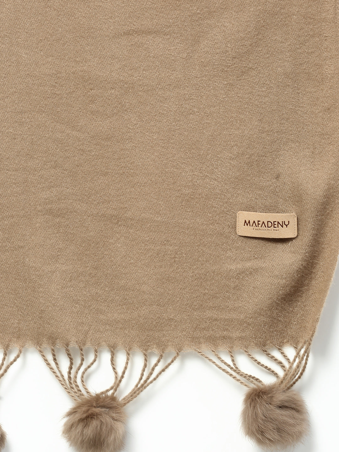 MAFADENY WINTER WRAP KHAKHI STOLE - COZY COMFORT IN SUBTLE ELEGANCE