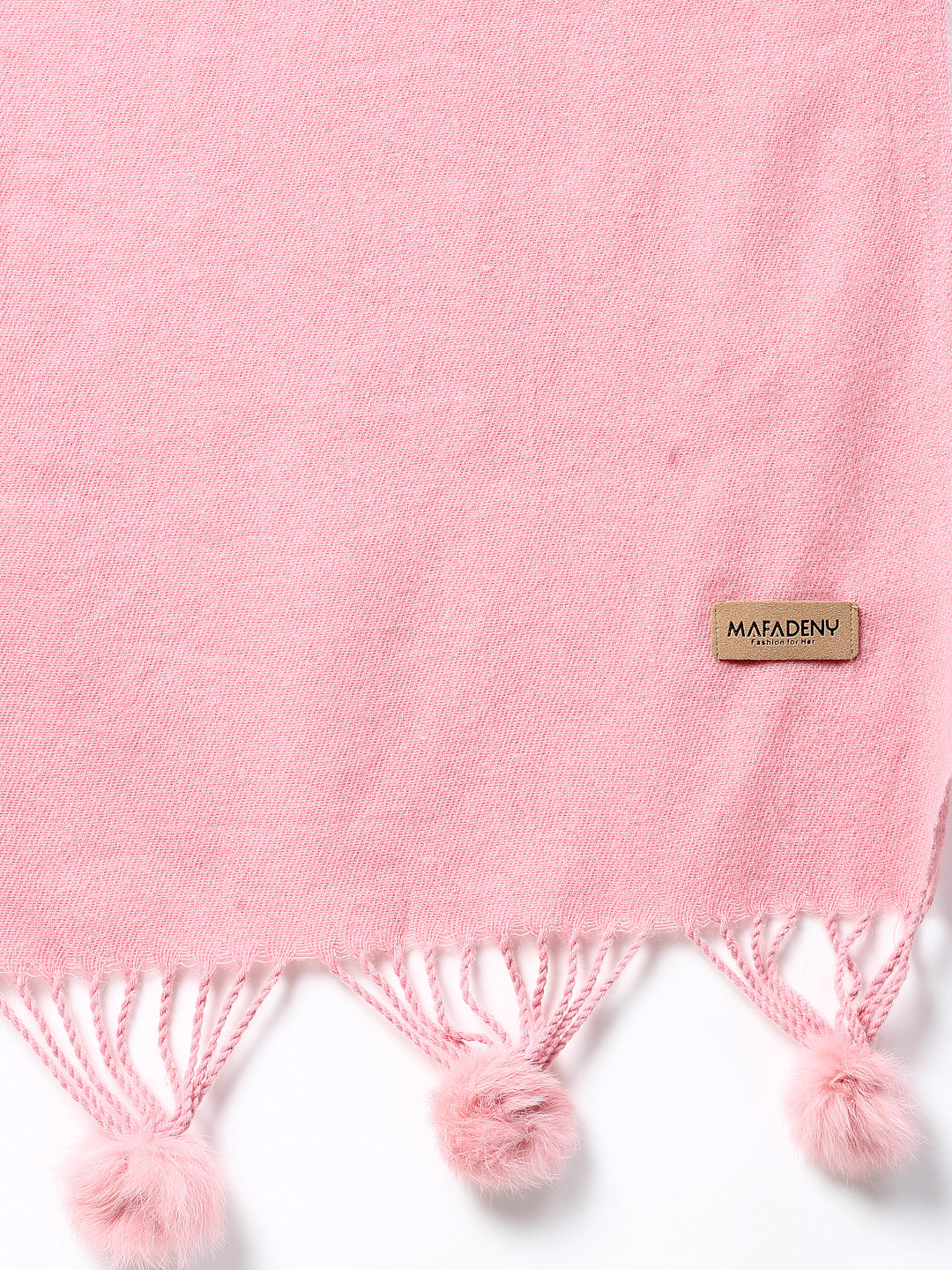 MAFADENY WINTER WRAP PEACH STOLE - COZY COMFORT IN SUBTLE ELEGANCE