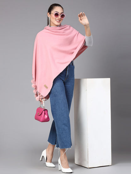 MAFADENY WINTER WRAP PEACH STOLE - COZY COMFORT IN SUBTLE ELEGANCE