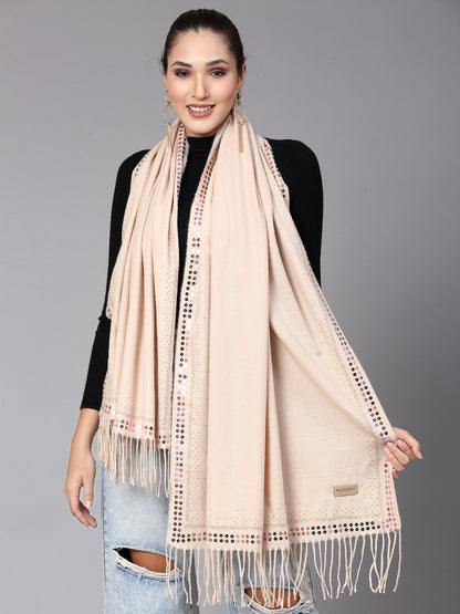 MAFADENY WINTER WRAP FAWN STOLE - COZY COMFORT IN SUBTLE ELEGANCE