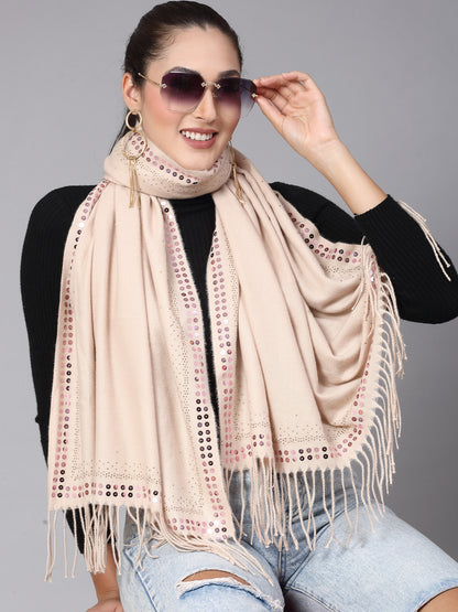 MAFADENY WINTER WRAP FAWN STOLE - COZY COMFORT IN SUBTLE ELEGANCE