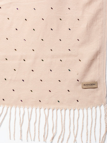 MAFADENY WINTER WRAP FAWN STOLE - COZY COMFORT IN SUBTLE ELEGANCE