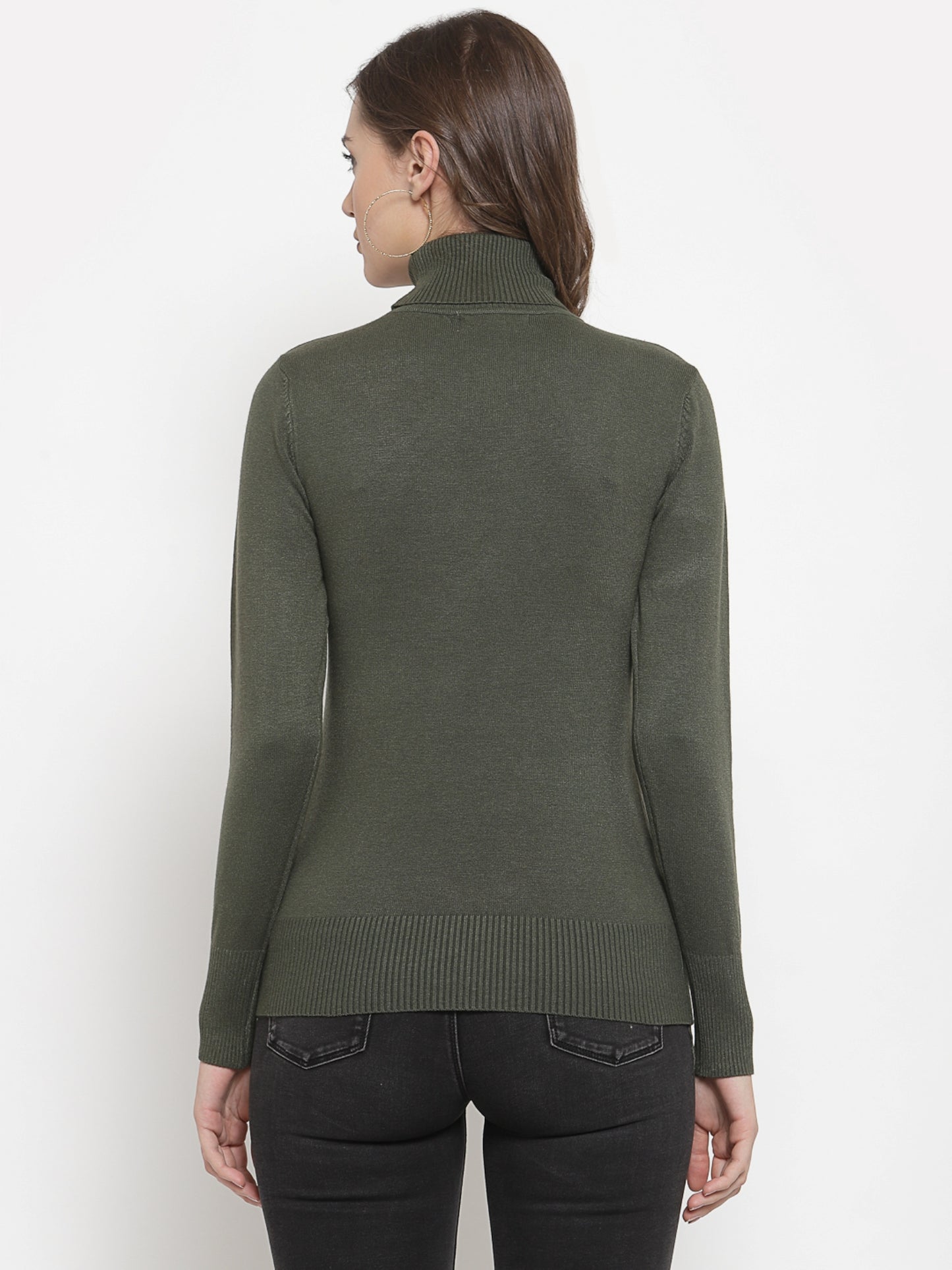 Mafadeny Winter Wear D.Green Warmed Pullover