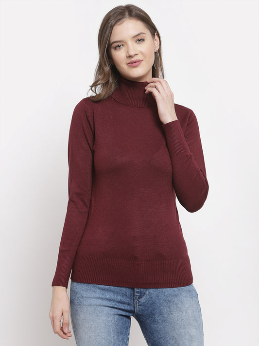 Mafadeny Winter Wear D.Wine Warmed Pullover