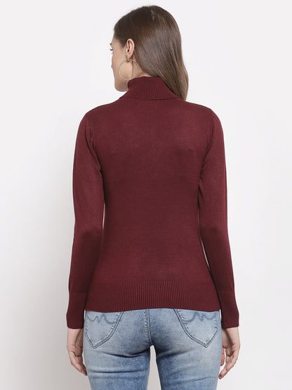 Mafadeny Winter Wear D.Wine Warmed Pullover