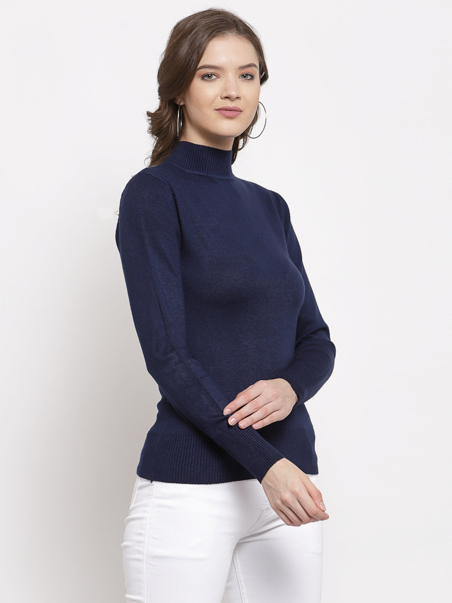 Mafadeny Winter Wear Navy Blue Stylish & Cosy  Pullover