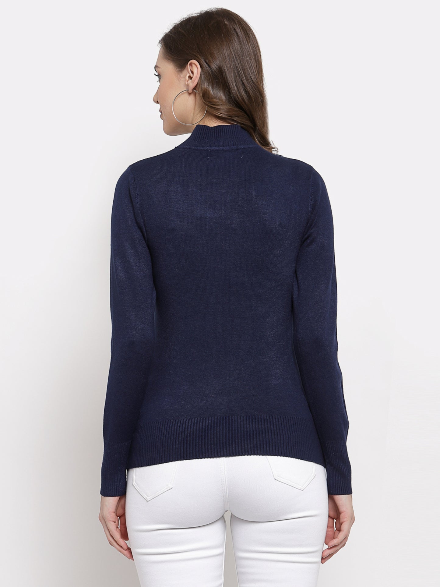 Mafadeny Winter Wear Navy Blue Stylish & Cosy  Pullover