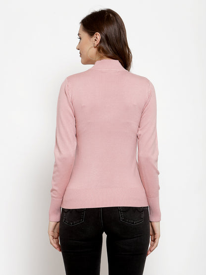 Mafadeny Winter Wear Peach Stylish & Cosy  Pullover