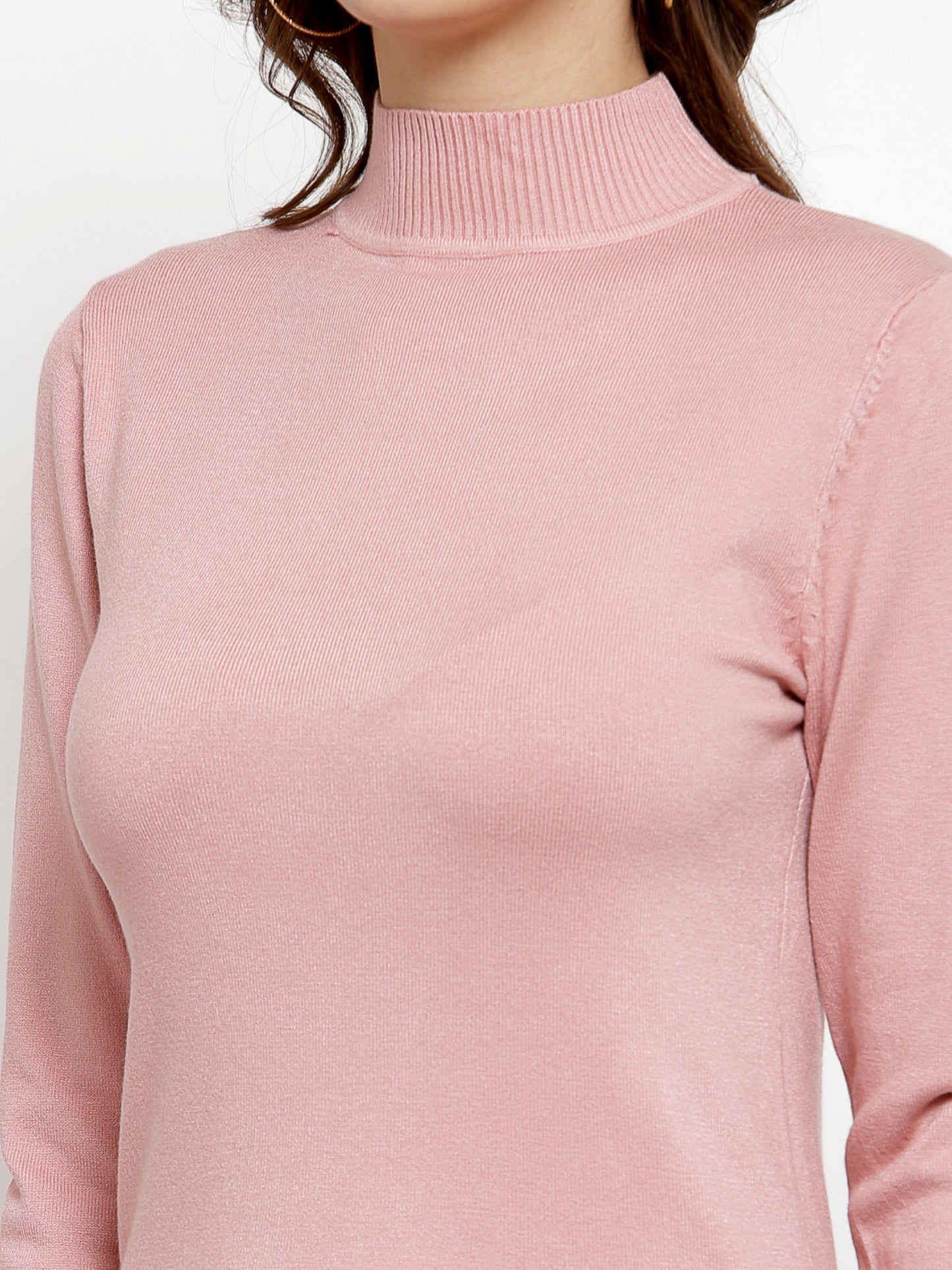 Mafadeny Winter Wear Peach Stylish & Cosy  Pullover