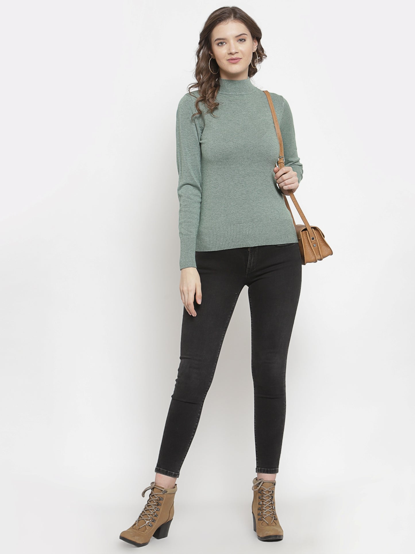 Mafadeny Winter Wear Green Stylish & Cosy  Pullover