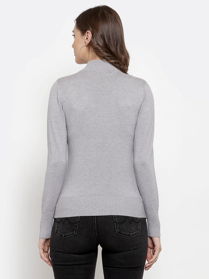 Mafadeny Winter Wear Grey Stylish & Cosy  Pullover