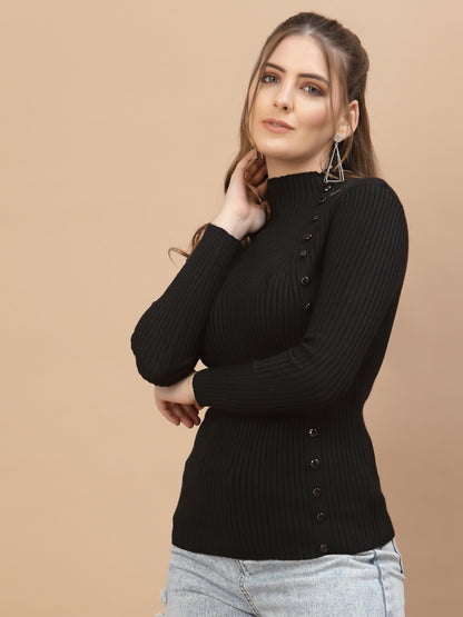 Mafadeny Winter wear Black Pullover