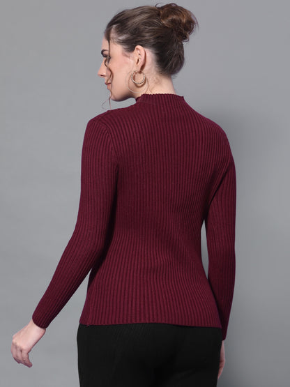 Mafadeny Winter wear Mehroon Pullover