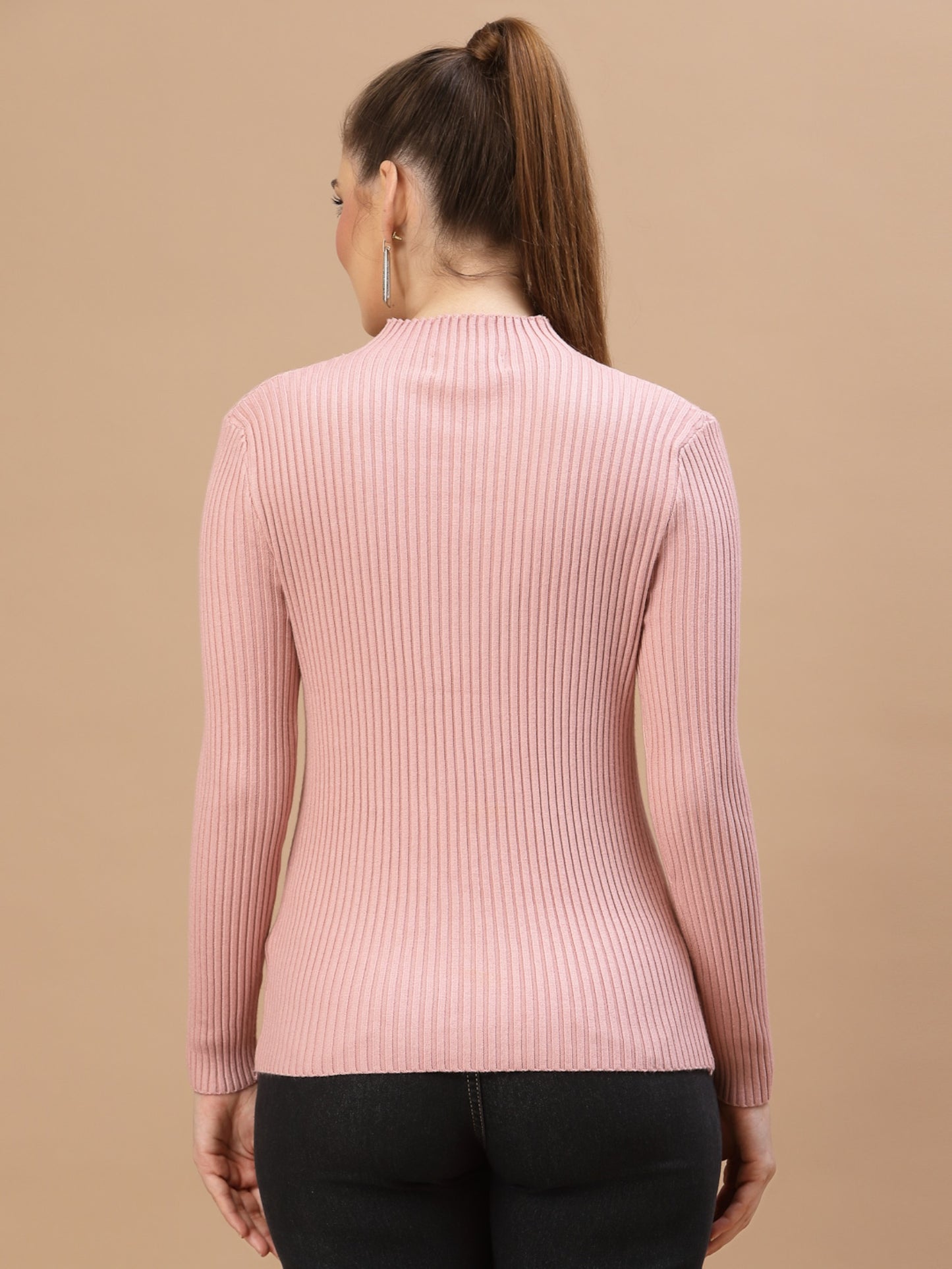 Mafadeny Winter wear Pink Pullover