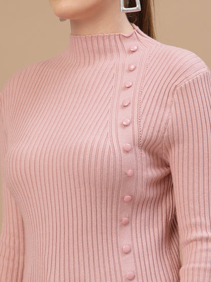 Mafadeny Winter wear Pink Pullover