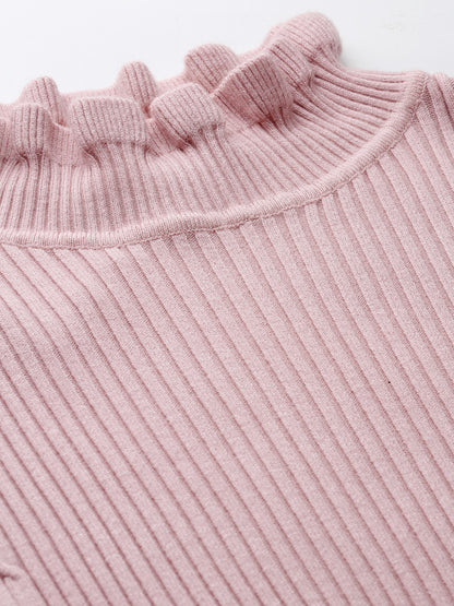 Mafadeny Winter wear Peach Pullover