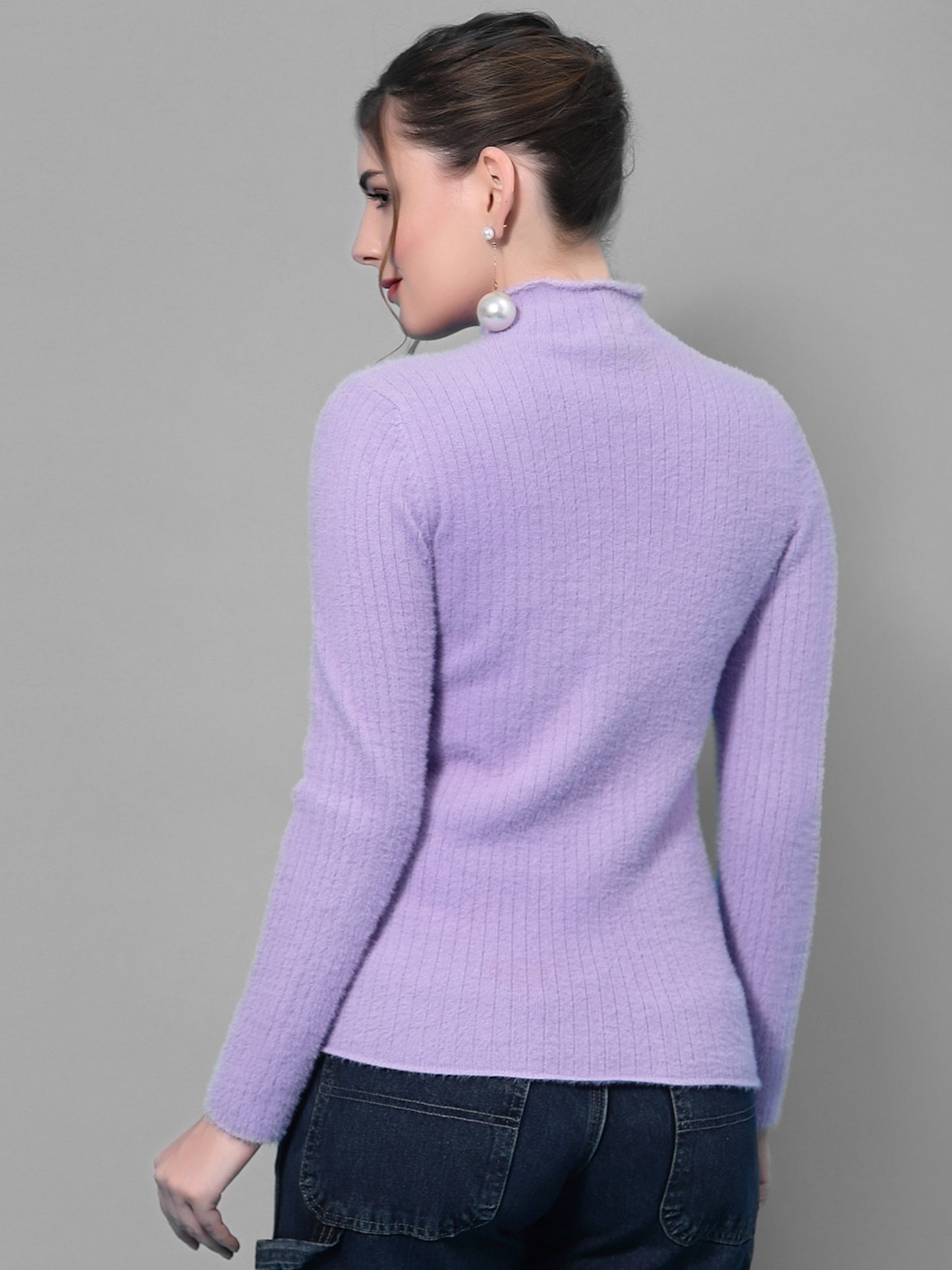 Mafadeny Winter wear Lavender Stylish Pullover