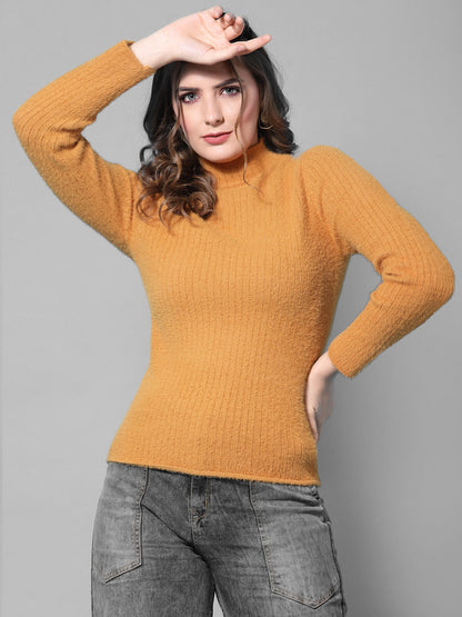 Mafadeny Winter wear Musterd Stylish Pullover