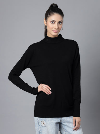 Mafadeny Winter Wear Black Stylish & Cosy  Pullover