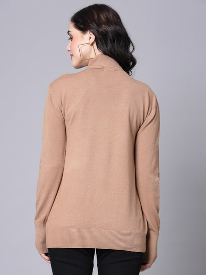 Mafadeny Winter Wear Camel Stylish & Cosy  Pullover