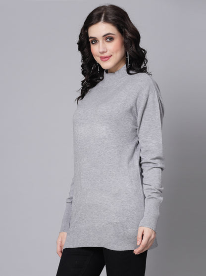 Mafadeny Winter Wear Grey Stylish & Cosy  Pullover